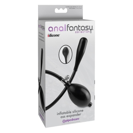 ANAL FANTASY COLLECTION INFLATABLE SILICONE ASS EXPANDER BLACK - 2