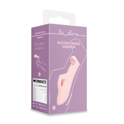 Silicone Finger Vibrator - Touch of Pink - 1 2