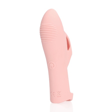 Silikonowy wibrator na palec Touch of Pink - 7 trybów wibracji, zasilanie USB - 6