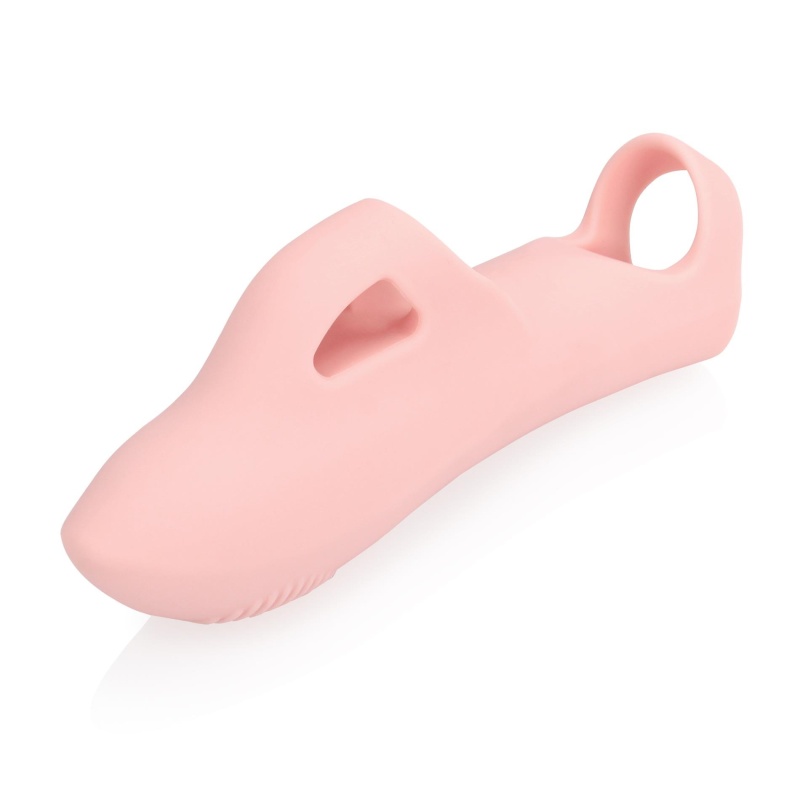 Silikonowy wibrator na palec Touch of Pink - 7 trybów wibracji, zasilanie USB - 9