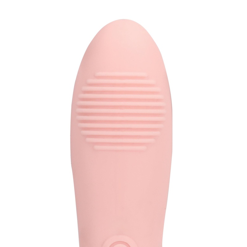 Silikonowy wibrator na palec Touch of Pink - 7 trybów wibracji, zasilanie USB - 10