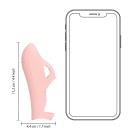 Silikonowy wibrator na palec Touch of Pink - 7 trybów wibracji, zasilanie USB - 13