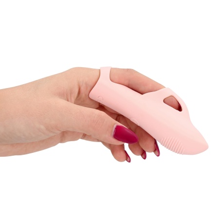Silikonowy wibrator na palec Touch of Pink - 7 trybów wibracji, zasilanie USB - 14
