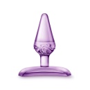 Jolly Plug Purple - miniaturowy plug analny z TPE ze stożkowym tipem i szeroką podstawą, długość 6,9 cm - 2