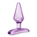 Jolly Plug Purple - miniaturowy plug analny z TPE ze stożkowym tipem i szeroką podstawą, długość 6,9 cm - 4