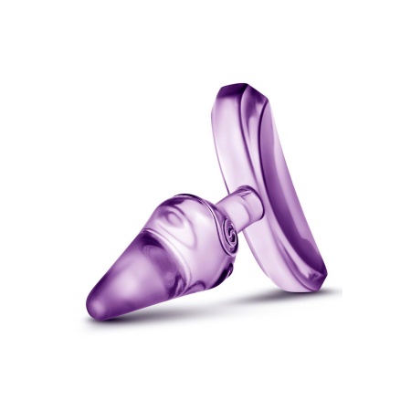 Jolly Plug Purple - miniaturowy plug analny z TPE ze stożkowym tipem i szeroką podstawą, długość 6,9 cm - 5