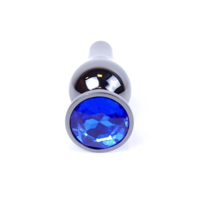 MyLove Toys - Jewellery Dark Silver BUTT PLUG- Dark Blue - 1