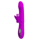 Wibrator króliczek Bella Purple z wyświetlaczem LED i ładowaniem magnetycznym, 24 cm - 2