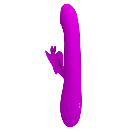 Wibrator króliczek Bella Purple z wyświetlaczem LED i ładowaniem magnetycznym, 24 cm - 4