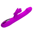 Wibrator króliczek Bella Purple z wyświetlaczem LED i ładowaniem magnetycznym, 24 cm - 5
