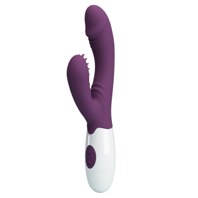 Wibrator podwójny Andre z falującym trzonem 20 cm - 1 2