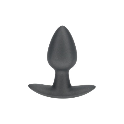 Smooth Silicone Anal Plug - Small - 2.6 / 6,5 cm - Gunmetal - 1
