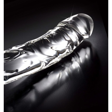 Szklany Dildo Icicles No. 62 Clear — ręcznie formowany, bezszwowy, 18 cm, Ø 3 cm - 3