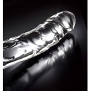 Szklany Dildo Icicles No. 62 Clear — ręcznie formowany, bezszwowy, 18 cm, Ø 3 cm - 3