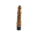 Wibrator realistyczny Pleasure Ranger-Gold 22,5 cm z żyłkowaną głowicą i podstawką ssącą - 3