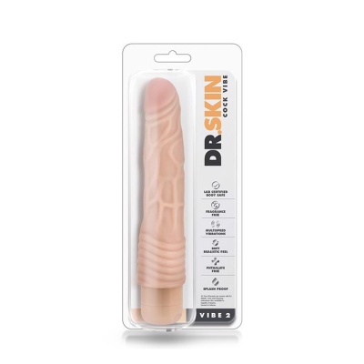 Wibrator realistyczny Vibe 2 - kolor cielisty, regulacja obrotowa, 22,8 cm - 1
