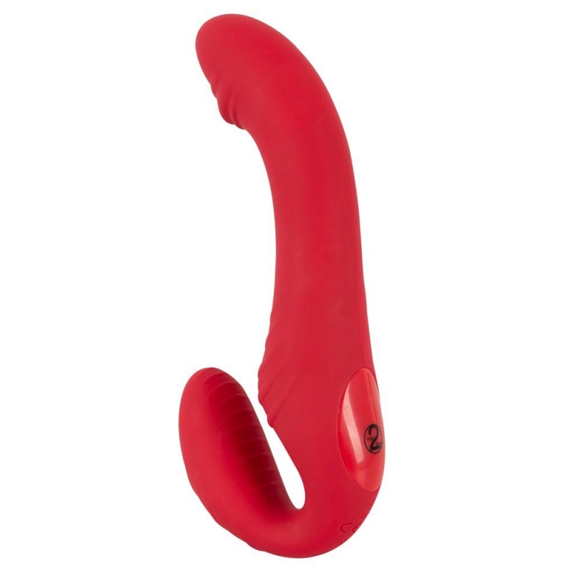 Strap-on bez uprzęży RC Strapless Strap-on 3 – podwójny wibrator z 3 silnikami i pilotem, długość 19,1 cm - 3