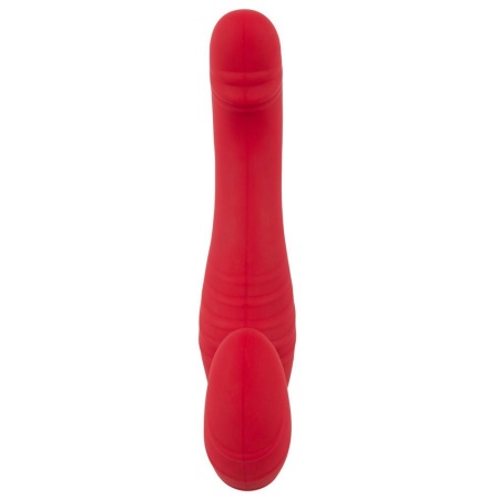 Strap-on bez uprzęży RC Strapless Strap-on 3 – podwójny wibrator z 3 silnikami i pilotem, długość 19,1 cm - 5