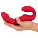 Strap-on bez uprzęży RC Strapless Strap-on 3 – podwójny wibrator z 3 silnikami i pilotem, długość 19,1 cm - 7