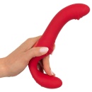 Strap-on bez uprzęży RC Strapless Strap-on 3 – podwójny wibrator z 3 silnikami i pilotem, długość 19,1 cm - 8