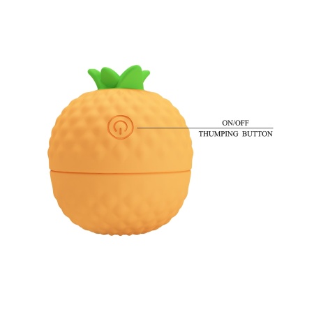 Wibrator łechtaczkowy Pineapple Secret z 12 trybami thumping, silikonowy, ok. 12 cm - 9