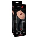 Masturbator PDX Elite Deep Throat Vibrating Stroker – regulowane podciśnienie, wibracje, długość 24,5 cm - 1