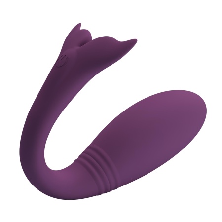 Wibrator dla par Jayleen z 12 trybami wibracji, 17,6 cm - 5