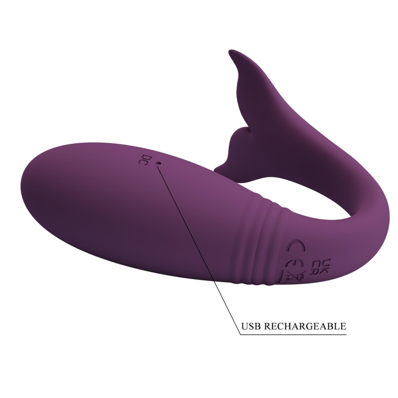 Wibrator dla par Jayleen z 12 trybami wibracji, 17,6 cm - 10