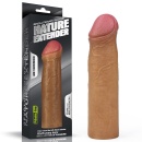 Nakładka na penisa Nature Extender 17,8 cm, silikon platynowy - 1