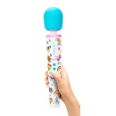 Masażer różdżkowy Unicorn Wand z ruchomą głowicą 6,2 cm, silikonową nakładką penetracyjną i długością 34 cm - 7