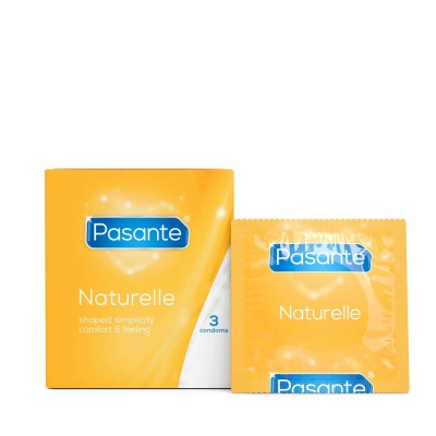 Prezerwatywy Pasante Naturelle 54 mm x 190 mm, 3 sztuki - 1