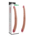 Podwójne dildo 14 cali (35,5 cm) cieliste - 1