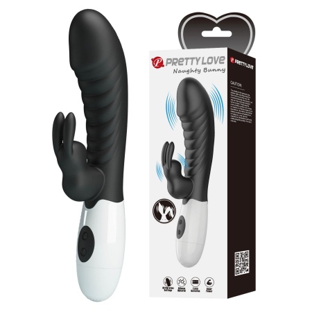 Wibrator Naughty Bunny 30 Funkcji - Podwójna Stymulacja Punktu G i Łechtaczki - 1