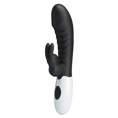 Wibrator Naughty Bunny 30 Funkcji - Podwójna Stymulacja Punktu G i Łechtaczki - 1 2