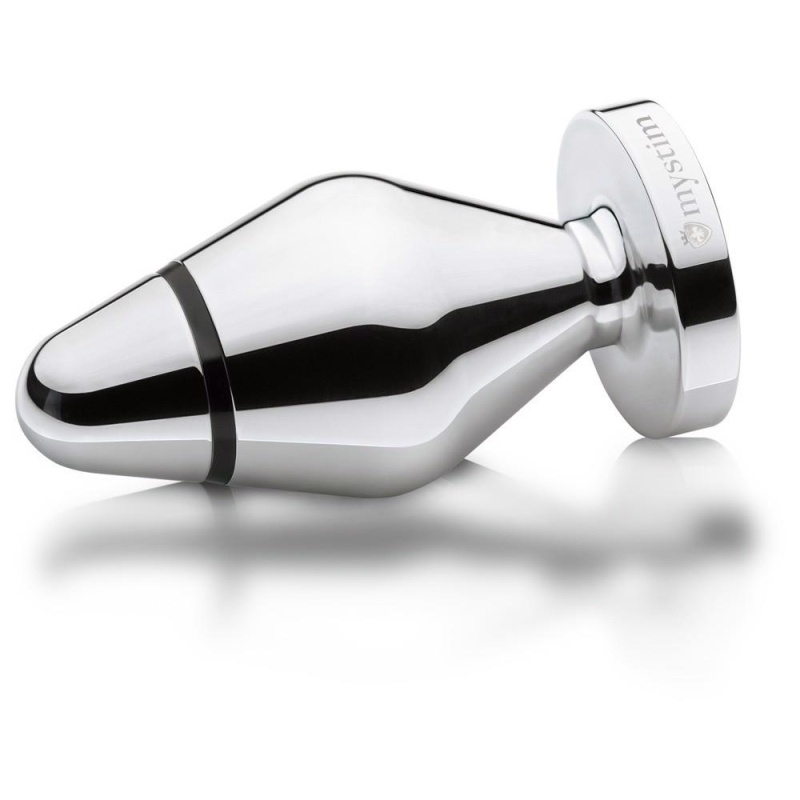Elektroda analna John Butt Plug Large – aluminium medyczne, stożkowa, średnica 5 cm, długość 10,5 cm - 3