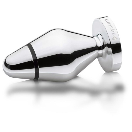 Elektroda analna John Butt Plug Large – aluminium medyczne, stożkowa, średnica 5 cm, długość 10,5 cm - 3