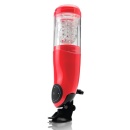 Automatyczny masturbator PET Mega-Bator Mouth Red/Clear z funkcją obrotową i posuwistą, 27,9 cm - 3