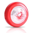 Automatyczny masturbator PET Mega-Bator Mouth Red/Clear z funkcją obrotową i posuwistą, 27,9 cm - 5
