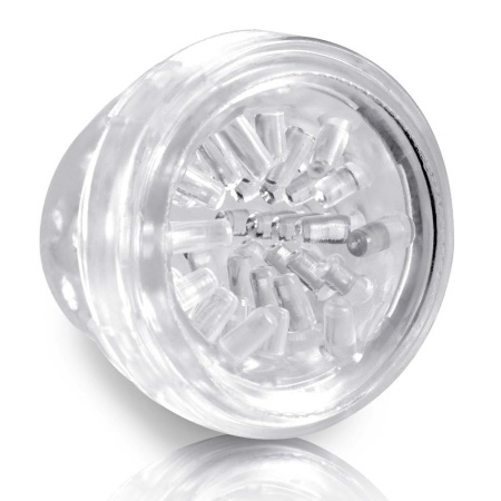 Automatyczny masturbator PET Mega-Bator Mouth Red/Clear z funkcją obrotową i posuwistą, 27,9 cm - 6