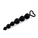Anal Beads Black Heart - 1