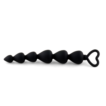 Anal Beads Black Heart - 2