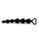 Anal Beads Black Heart - 2