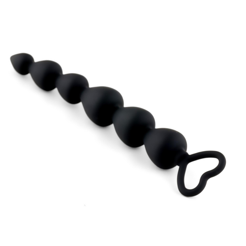 Anal Beads Black Heart - 3