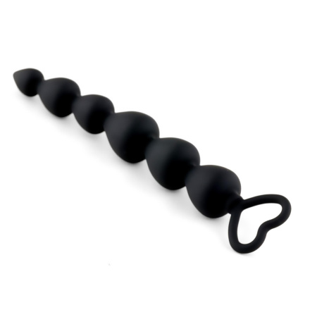 Anal Beads Black Heart - 3