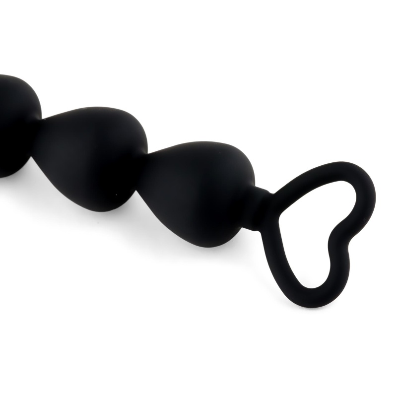 Anal Beads Black Heart - 4