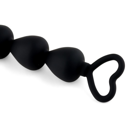 Anal Beads Black Heart - 4