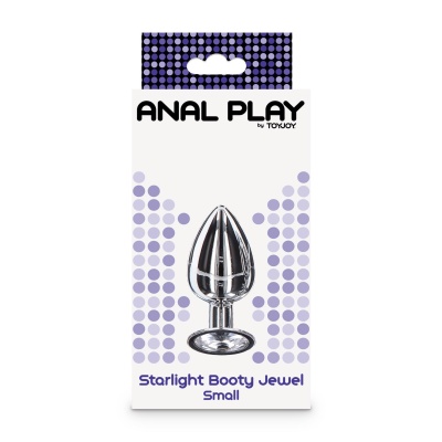Korek analny Starlight Booty Jewel Small z kryształkiem (7,5 cm) - 1 2