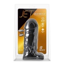 Realistyczne dildo Jet Destroyer Carbon Metallic Black z jądrami, nieporowate PVC, 25,4 cm - 1