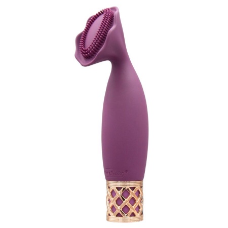 Wibrator leżący Secrets Passion z elastyczną głowicą płatkową i bezstopniową regulacją, 13,2 cm - 2