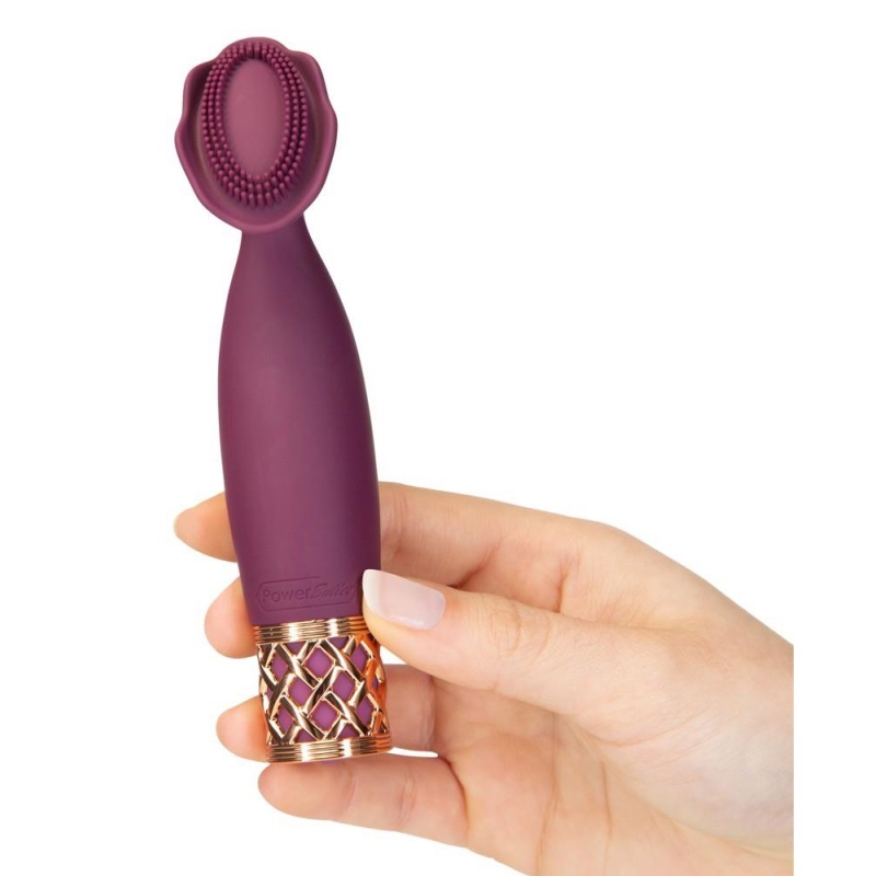 Wibrator leżący Secrets Passion z elastyczną głowicą płatkową i bezstopniową regulacją, 13,2 cm - 5